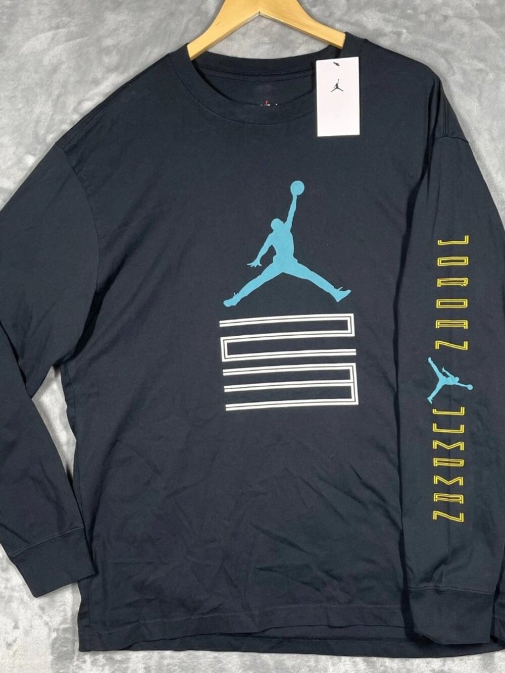 Men's Jordan Brooklyn AJ11 Jumpman Long-Sleeve T-Shirt Tee - Black IM6507-010